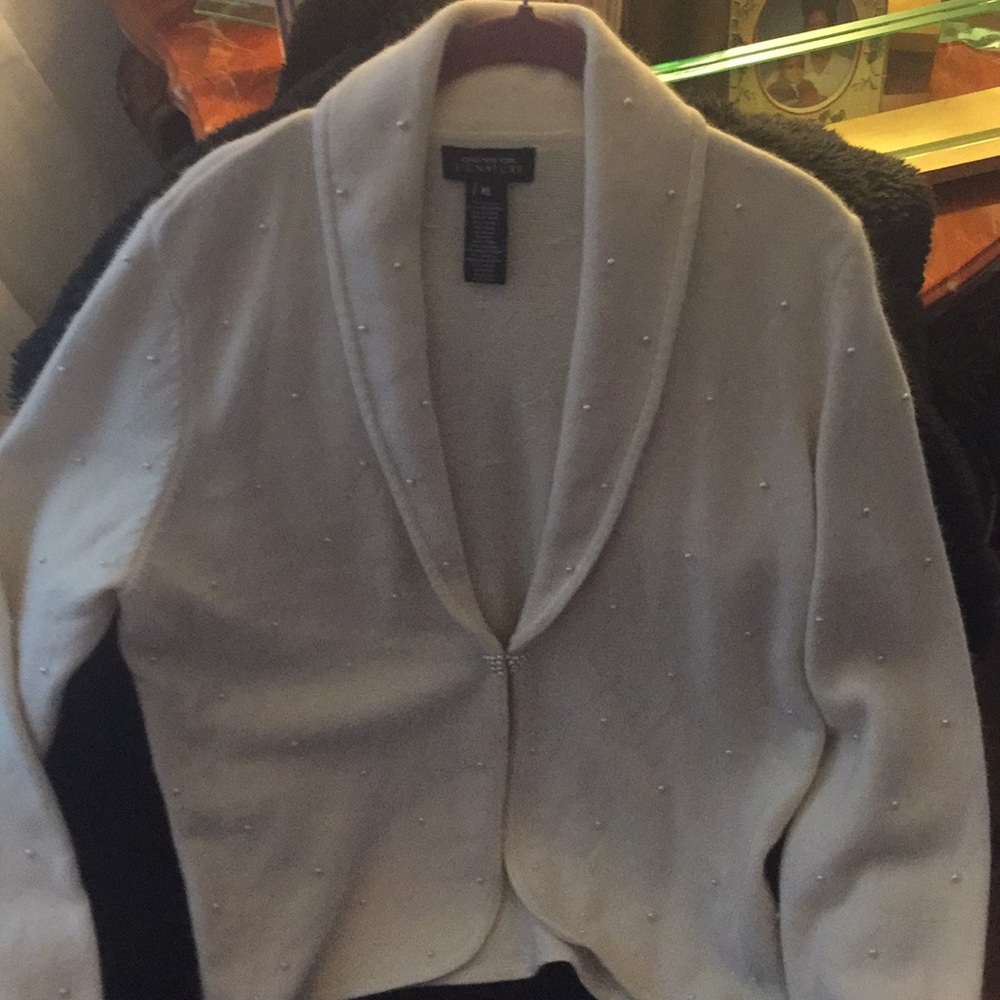 Jones New York Signature Shawl Collar Cardigan